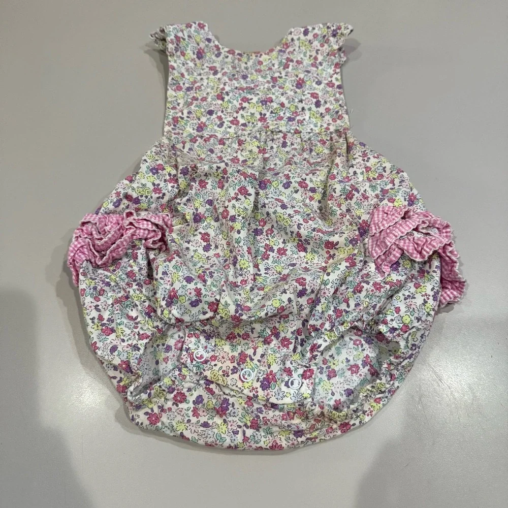 Classic Whimsey One Piece Floral with Pink Ruffles Size 2